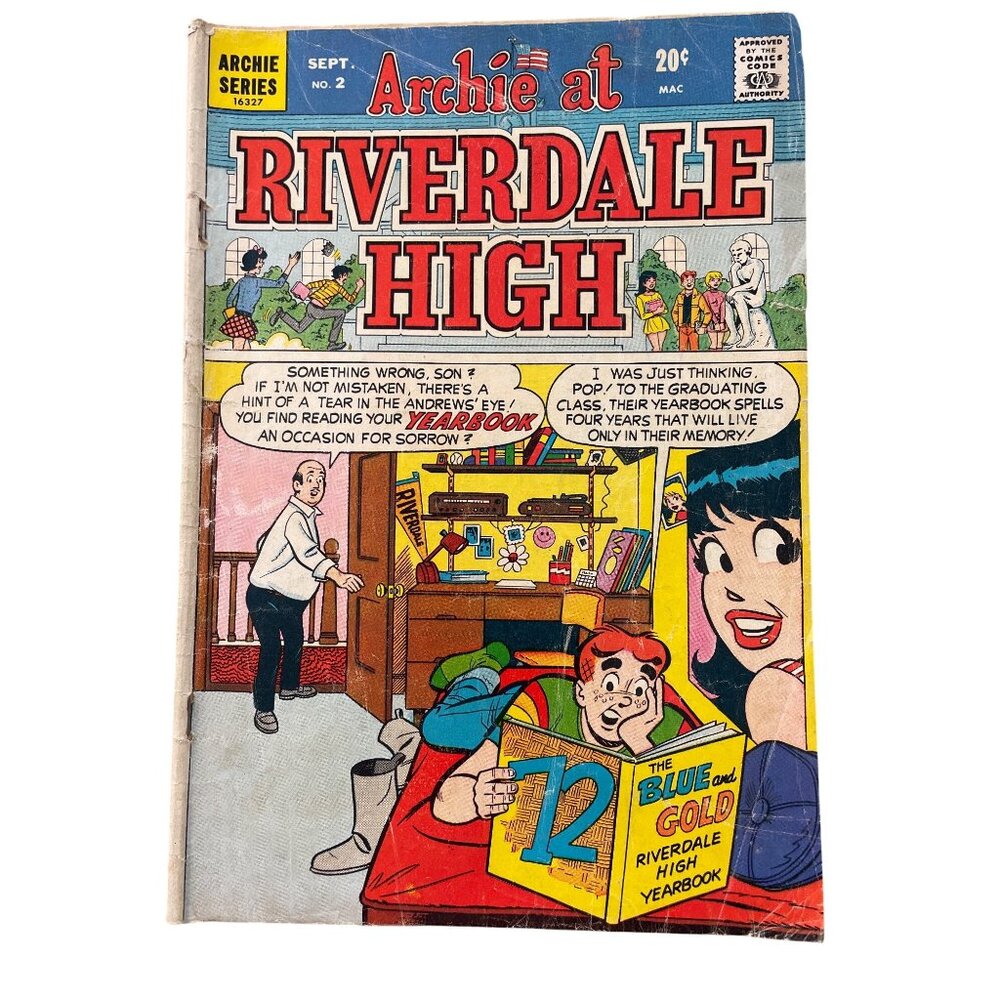 Archie Series Archie At Riverdale High #2 September 1972 Comic Bagged Boarded
